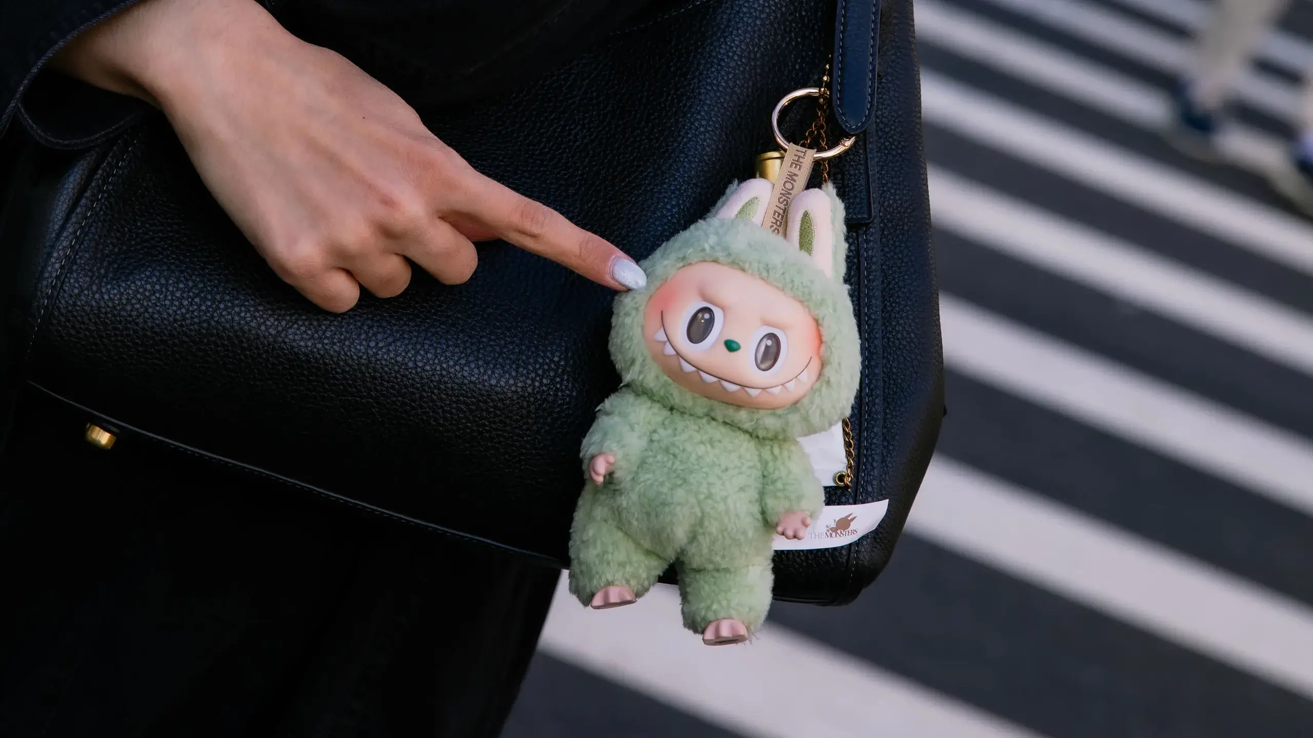 Labubu keychain accessory